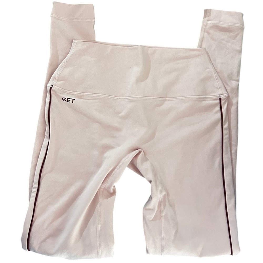 SET Active FormCloud Leggings and Bra Set XS/S Pink Layered Design - Picture 3 of 7
